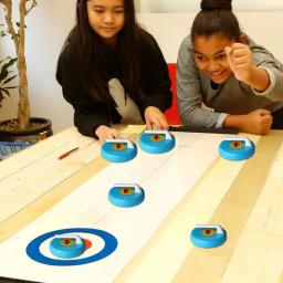 Shuffleboard Pucks Jogos de mesa portáteis Desenvolvimento Brinquedos Diversos Jogos de tabuleiro para a família Interativo Curling Game Training Equipme - Image 3