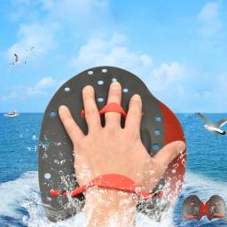 Adultos Crianças Profissionais Pás De Natação Cintas Correção Mão Barbatanas Flippers Dedo Webbed Luvas Paddle Esportes Aquáticos - Image 2