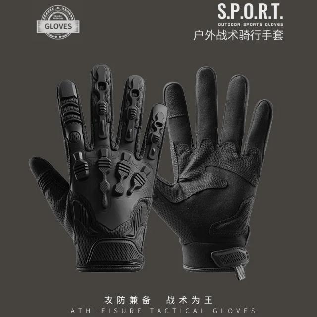 Luvas de Ciclismo Completo para Atividades ao Ar Livre: Antiderrapantes para Motociclismo, Escalada, Tiro, Caça e Equitação