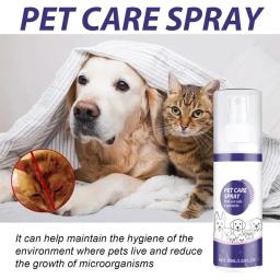 Pet ferida spray cuidados com a pele para cães e gatos, cura ajuda, reparação da pele, anti coceira, cão saúde suprimentos - Image 2