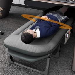 Cama de solteiro dobrável portátil, Quarto moderno, Design de luxo, Economia de espaço, Camping Travel, Beach Sleeping, Office Furniture - Image 5