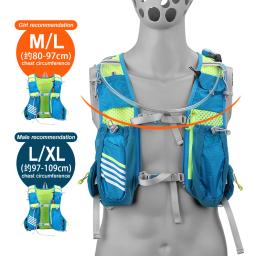 Corrida ao ar livre hidratante colete 8l ciclismo hidratante mochila trekking caminhadas maratona bicicleta mochila com 500ml garrafa de água - Image 3