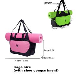 Saco de ginásio yoga esteira sacola sem yoga esteira transportadora à prova dwaterproof água esportes pilates ajustável fitness ombro sling sacos acessórios - Image 5