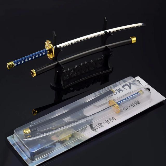 Modelo Autêntico de Katana Final F7: Espada Metálica para Cosplay, Chaveiro Artesanal e Ornamentação - 26cm