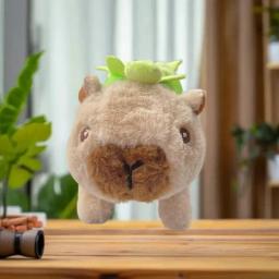 Boneca Capivara em movimento interativa – Brinquedo eletrônico infantil de pelúcia para animais de estimação - Image 2