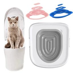 Kit De Treinamento De Banheiro De Plástico Para Gatos, Tapete Reutilizável, Treinador De Banheiro Para Animais De Estimação, Produto De Limpeza, Cachorro e Gatos - Image 1
