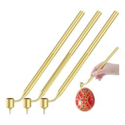 Cera quente Desenho Canetas para Artes Decorativas, Pysanka Suprimentos, Fit para Ovos de Páscoa, Conjunto de 3 - Image 1