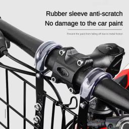 40cm cesta traseira da bicicleta mountain bike cesta de metal dobrável armazenamento traseiro mochila cesta acessórios da bicicleta - Image 2