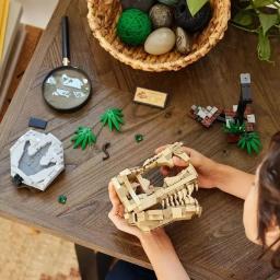 Blocos de construção de fósseis de dinossauros para crianças, crânio do T-rex, tijolos montados, brinquedo educativo, modelo 76964, 577 unidades, 2024 - Image 3