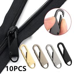 Universal Destacável Metal Zipper Head Repair Kits, Extrator de Zíper, Slider, Artesanato DIY, Costura, Acessórios de Roupas, 10Pcs - Image 1