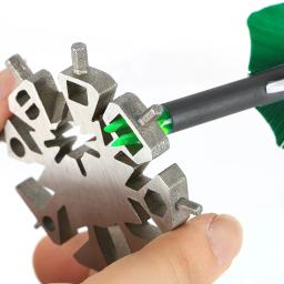 1pc seta multifunções acessórios ferramentas de tiro com arco e flecha ajuste de seta fleching removedor cola nock extrator kit - Image 2