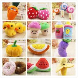Brinquedo de pelúcia dos desenhos animados para animais, frutas, estilo natal, animal, gato, cão, pet fornecimentos, disponível, estoque por atacado - Image 1