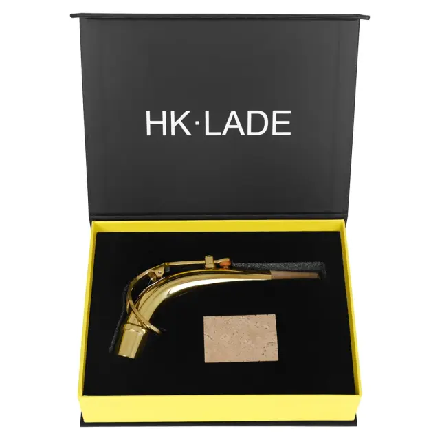 Tenor Saxofone Alto Bent Neck em Madeira Maciça e Latão com Acessórios Inclusos - HK-LADE