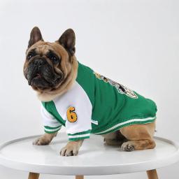Moletom de beisebol para animais de estimação, camisas para cães, camisa quente, jaqueta pequena e média, roupas para cachorros, outono e inverno - Image 1