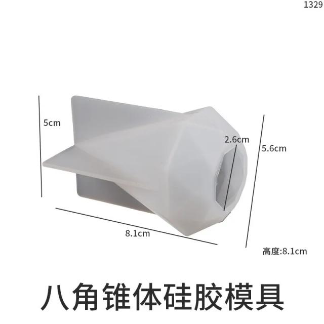 Molde de Silicone Geométrica Diamante para Joias e Velas - 1 Peça
