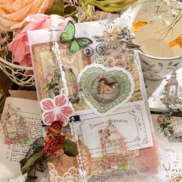 30 pçs adesivo do vintage material conjunto janela garrafa forma quadro adesivos scrapbook decalques decorativos para jornaling diy arte artesanato - Image 4