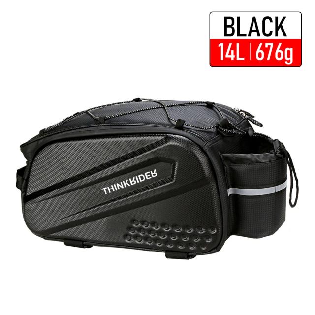 Saco Traseiro Impermeável Reflectivo para Bicicleta com Grande Capacidade de 14L - Ideal para Ciclistas de Estrada e Montanha