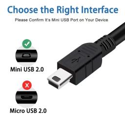 Cabo V3 Usb Mini Para Gps Controle Ps3 Transf Dongle LG 1.5m - Entrega Rápida Venda Nacional - Image 2