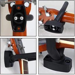 1-3 pçs suporte de guitarra montagem na parede peças acessórios exibição instrumento doméstico ukulele guitarras gancho cabides de parede picaretas de guitarra - Image 2