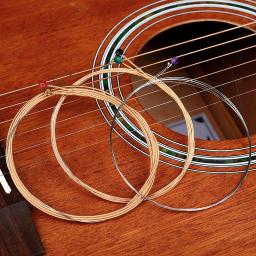 IRIN-Fio de aço inoxidável Cordas de guitarra acústica, liga de cobre ferida, cordas de guitarra popular, acessórios para guitarra, 6pcs por conjunto - Image 2