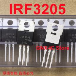 10 peças-50 peças 100% real original novo irf3205 55v 110a 8mΩ 200w chip grande importado transistores mosfet inversor irf3205pbf 100 peças - Image 1
