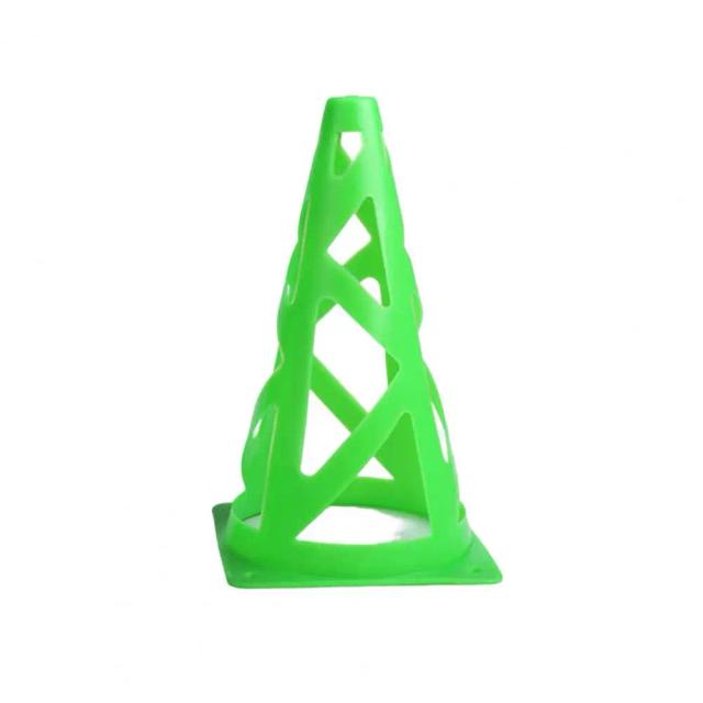 Cone de Treinamento de Futebol Anti-Rachamento e à Prova de Vento - 23cm - Equipamento Esportivo Ideal para Marcação em Campos