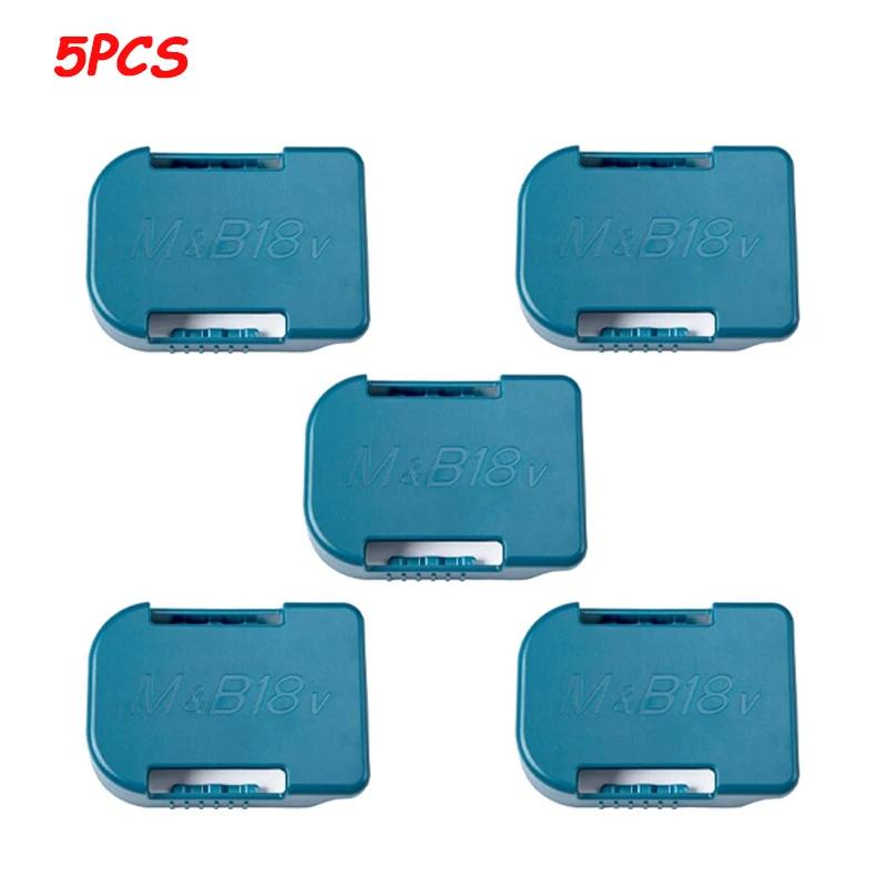 5/10 pçs suporte da bateria para makita para bosch 14.4v 18v ferramenta montagens de bateria suporte quente forte preto titular ferramenta montagens de bateria - Image 1