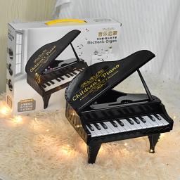 Mini Simulação Piano Eletrônico, Tocar Instrumento Musical, Prática Preto e Rosa, Presente de Natal, 26 Chaves - Image 2