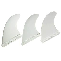 Aletas de plástico branco prancha, Surf preto, Nylon SUP Board Fin, Tri Fins, G5 Tamanho, 3pcs por conjunto - Image 2