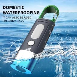 Mini Conveniente Alta Potência LED Lanterna, Lanterna de acampamento, 3 LEDs, Luzes laterais, TelescopicZoom, Luz Impermeável, Abajur - Image 5
