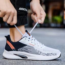 Tênis de corrida leve com renda respirável masculino, tênis de verão, novo, 2022 - Image 2