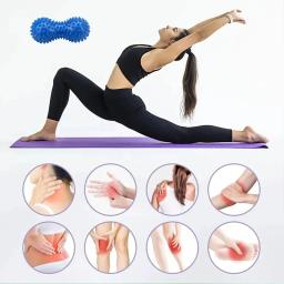 Rolo de massagem para pés, bola espetada de amendoim, bolas miofasciais, massageador para fascite plantar, mobilidade, pescoço, costas, massagem nos pés - Image 4