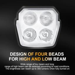 X-TIGER 2 em 1 chifre farol luz de segurança da bicicleta noite 300 lumens luzes da bicicleta com 120db sino campainha elétrica ciclismo luz - Image 3
