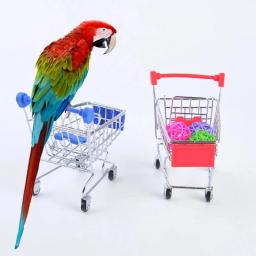 Bird Training Toy Suprimentos, carrinho de basquete, carrinho de compras Lovebird, sapatos, skate canário, acessórios papagaio - Image 2