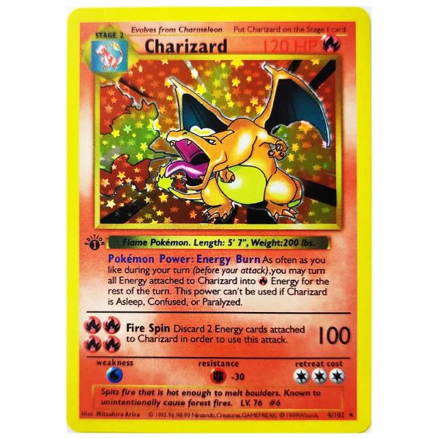 Cartões de Coleção Pokémon 1ª Edição Charizard Blastoise - Brinquedos de Presente