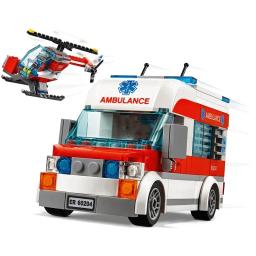 Moc miniso brinquedos colunas compatíveis com legoing cidade série cidade hospital 60330 hospital bloco de construção presente das crianças - Image 6