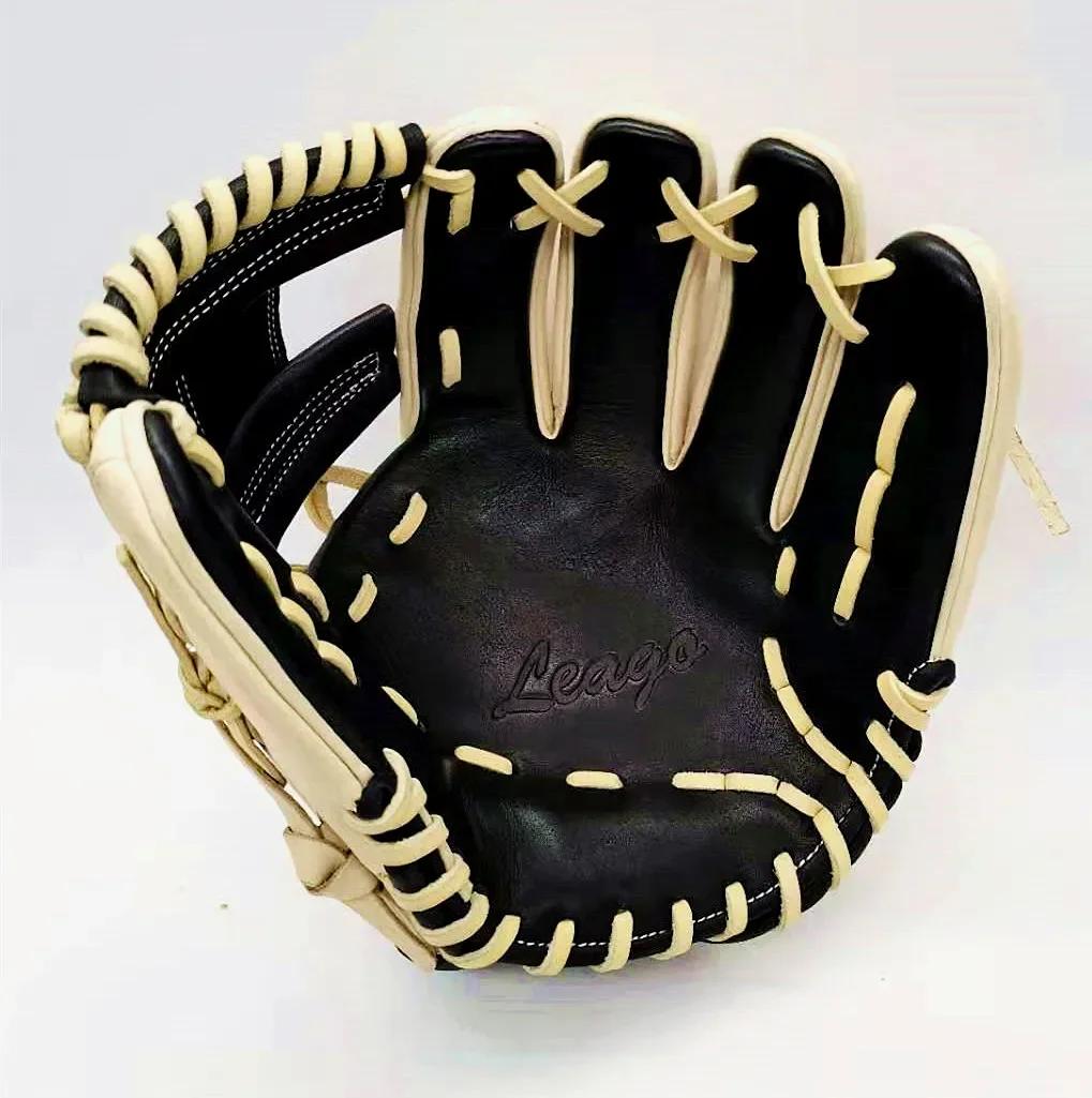 Luvas de beisebol de renda de couro de vaca tennessee de 11,5 polegadas luva de softball profissional para homens - Image 1