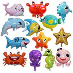 Balões de animais marinhos para crianças, Presentes de aniversário, Decoração do tema do oceano, Baby Shower, Cavalo marinho, Estrela do mar, Golfinho, Tubarão - Image 6