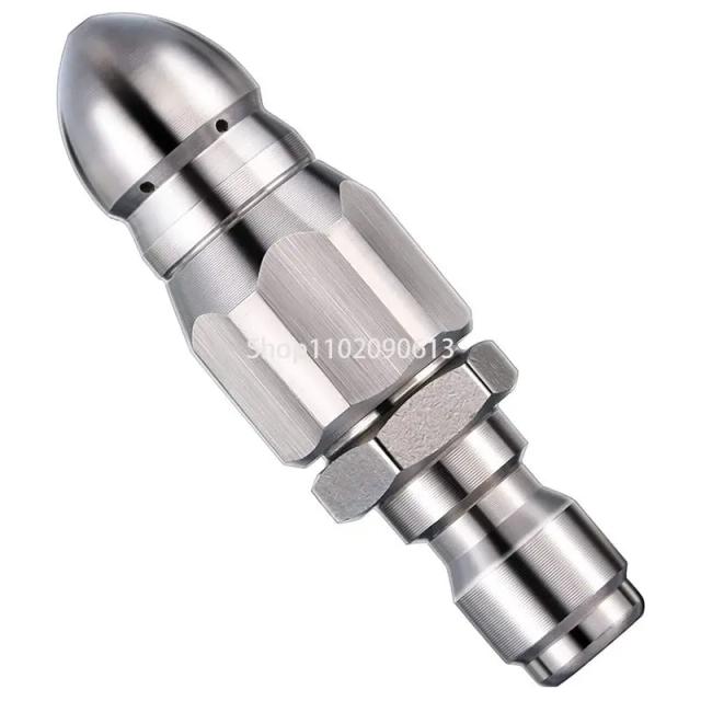 Lavadora de Pressão em Aço Inoxidável com Tubo Jetter Spray e Bico Resistência ao Desgaste para Limpeza de Esgotos 1/4"