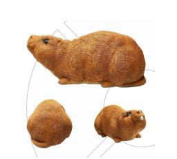Marmota alvo de tiro com arco 3d animal de espuma pu, alvo de tiro animal com estacas de quintal para prática de alvo de arco de caça no quintal - Image 1