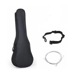 Ukulele soprano com kit de gig bag e cordas, guitarra havaiana, instrumentos musicais para iniciantes, 15 trais, 21 in - Image 3