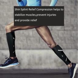 Mtatmt-manga de compressão esportiva para proteção das pernas, suporte para canela, para corrida, basquete, ciclismo, 1 parte - Image 2
