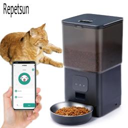 Smart Timing Pet Alimentador, Dispensador Automático de Alimentos, Adequado para Cães e Gatos Pequenos, Alimentação Remota, Tuya App, 6L Cat - Image 1