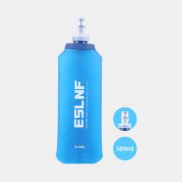 Garrafa de água potável macia, saco dobrável, frasco, ao ar livre, corrida, pacote de hidratação, cintura, bicicleta, acampamento, 500ml - Image 1