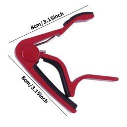 Liga Capo Metal Tuning Clip, Acessórios de guitarra, instrumento de cordas, TFT, Random Pick Bag, PU Material - Image 2
