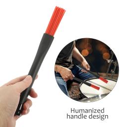 Retrátil Drum Stick Bundle Brush, Nylon escovas para baqueta vassoula, sílica Gel percussão com alça - Image 2