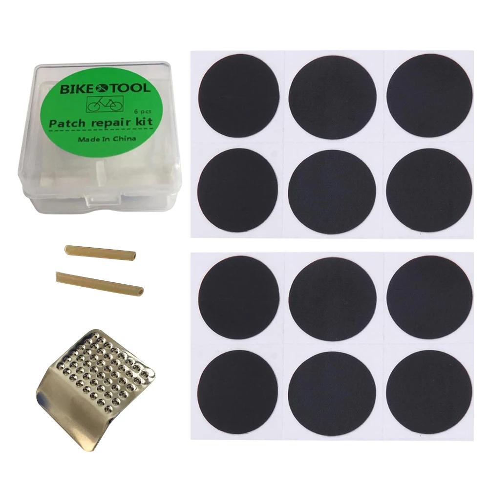 Kit de reparo de pneus de bicicleta mtb ciclismo reparação de pneus planos remendo de borracha cola alavanca livre remendo frio selante ferramenta de reparo do tubo interno da bicicleta - Image 1