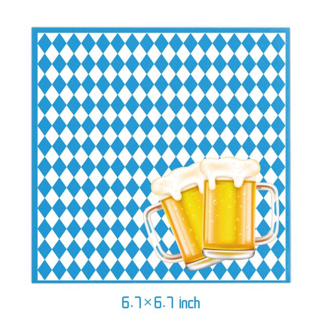 Decorações Temáticas para Aniversário Oktoberfest: Louças Descartáveis, Guardanapos, Copos, Pratos e Toalhas de Mesa