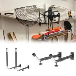 Wall Mount Storage Rack para carro Rooftop Cargo Box SUP Paddle Board Prancha de surf Kayak Suporte de parede de garagem para bicicletas Carga 50kg 1 par - Image 6