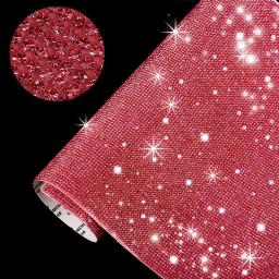 1 folha 12x20cm auto adesivo de cristal strass cola fita diamante decoração diy adesivo para artes artesanato decoração do telefone do carro - Image 5